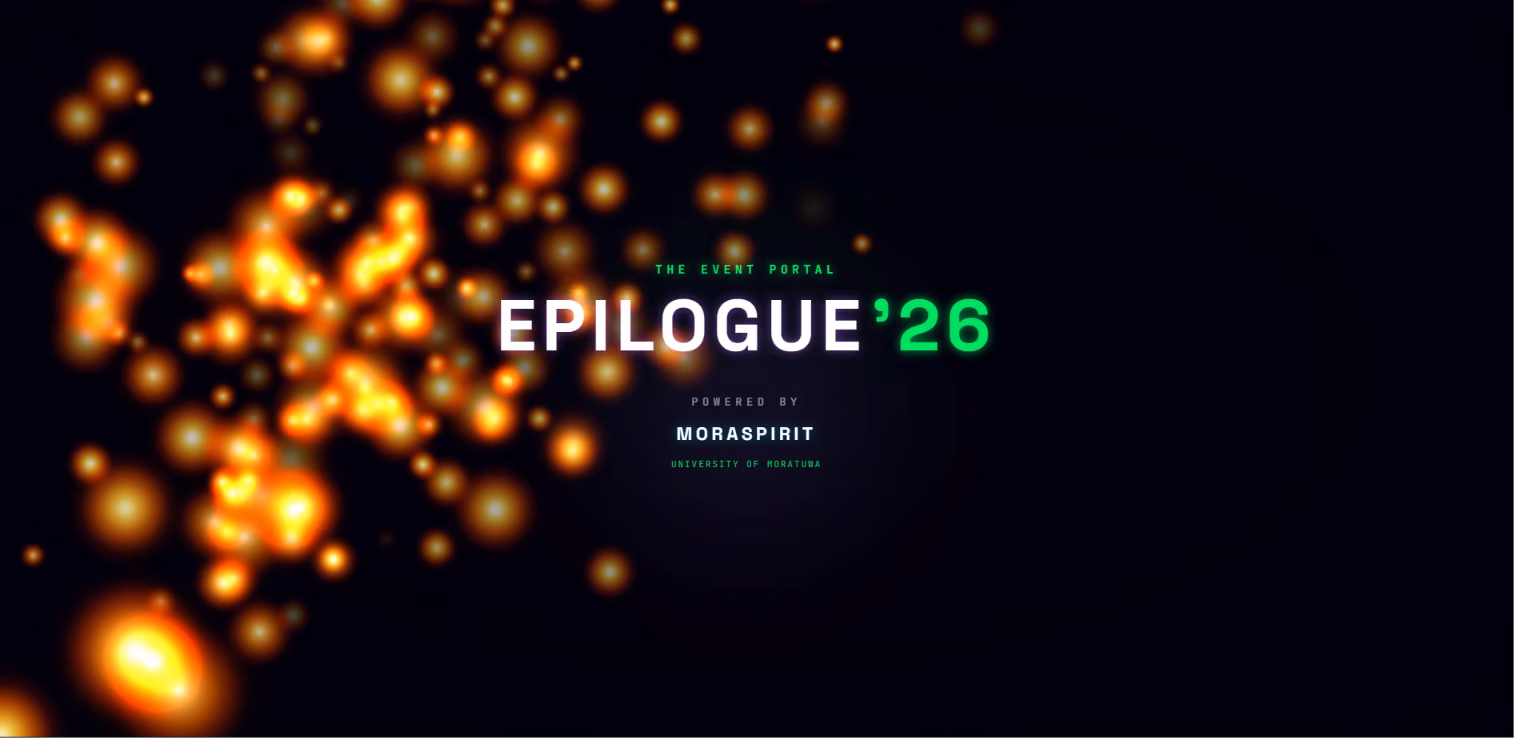 Epilogue interactive event portal screen